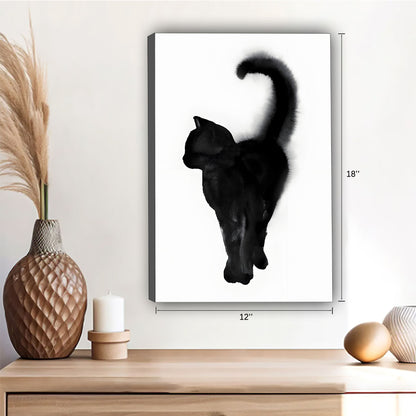 Funny Cat Art - Canvas Wall Art - Abstract Funny Living Room Decor| Liberty Signs #SZ121