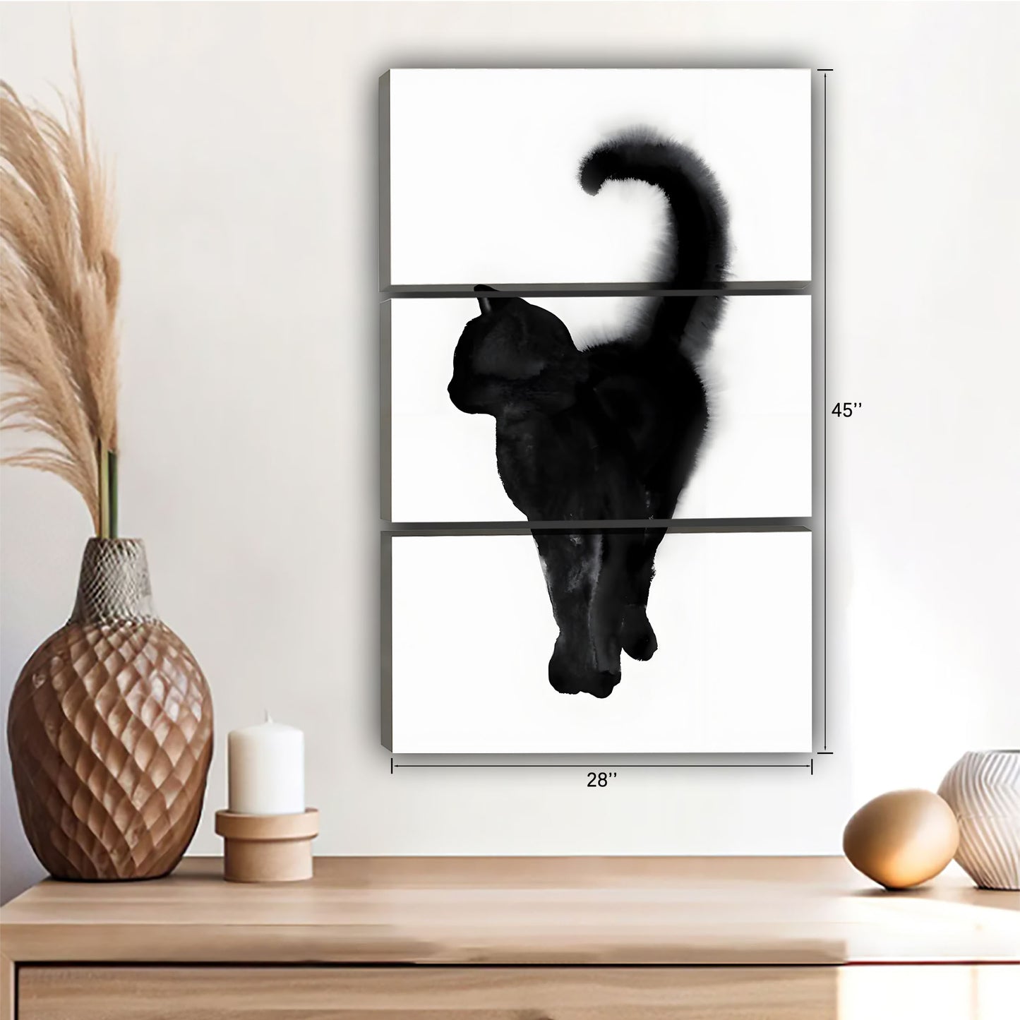 Funny Cat Art - Canvas Wall Art - Abstract Funny Living Room Decor| Liberty Signs #SZ121