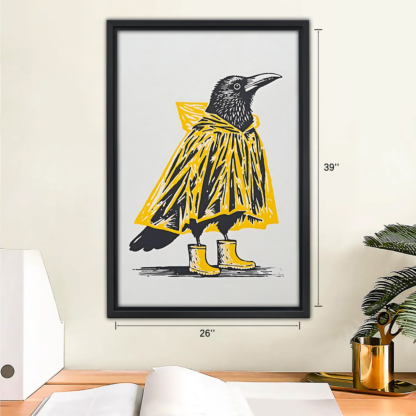 Funny Bird Art - Canvas Wall Art - Abstract Funny Living Room Decor| Liberty Signs #SZ114