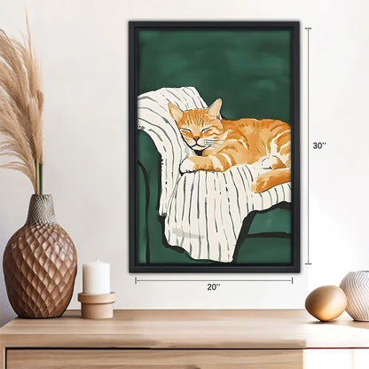 Funny Cat Art - Canvas Wall Art - Abstract Funny Living Room Decor| Liberty Signs #SZ117