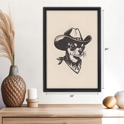 Funny Dog Art - Canvas Wall Art - Abstract Funny Living Room Decor| Liberty Signs #SZ118