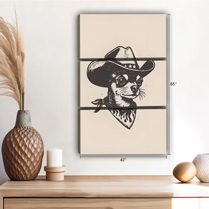 Funny Dog Art - Canvas Wall Art - Abstract Funny Living Room Decor| Liberty Signs #SZ118