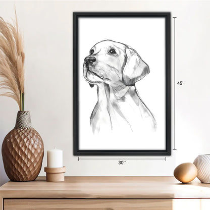 Funny Dog Art - Canvas Wall Art - Abstract Funny Living Room Decor| Liberty Signs #SZ120