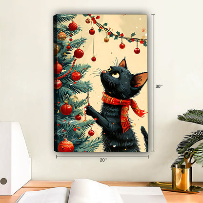 Funny Cat Art - Canvas Wall Art - Abstract Funny Living Room Decor| Liberty Signs #SZ123