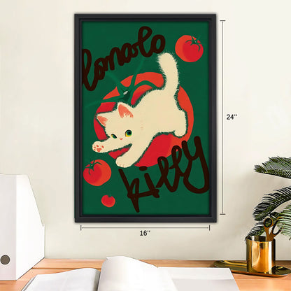 Funny Cat Art - Canvas Wall Art - Abstract Funny Living Room Decor| Liberty Signs #SZ127