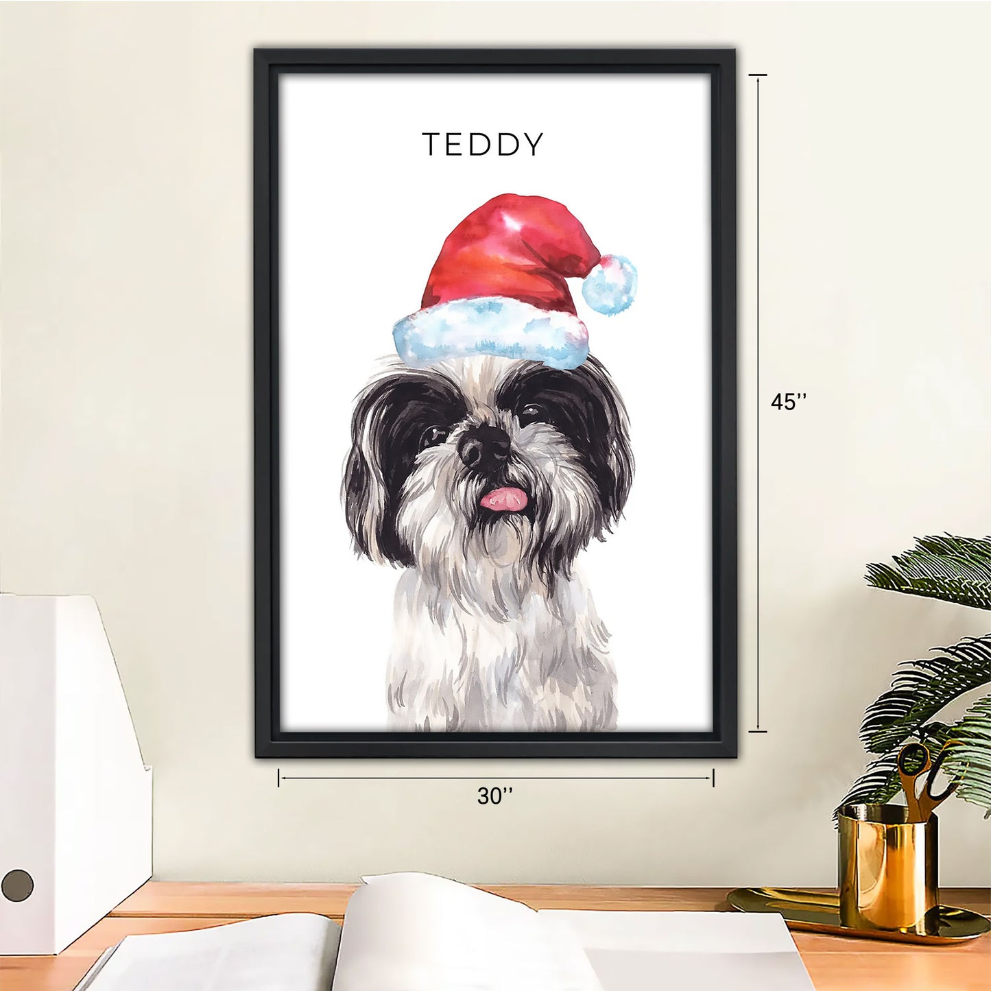 Funny Dog Art - Canvas Wall Art - Abstract Funny Living Room Decor| Liberty Signs #SZ131