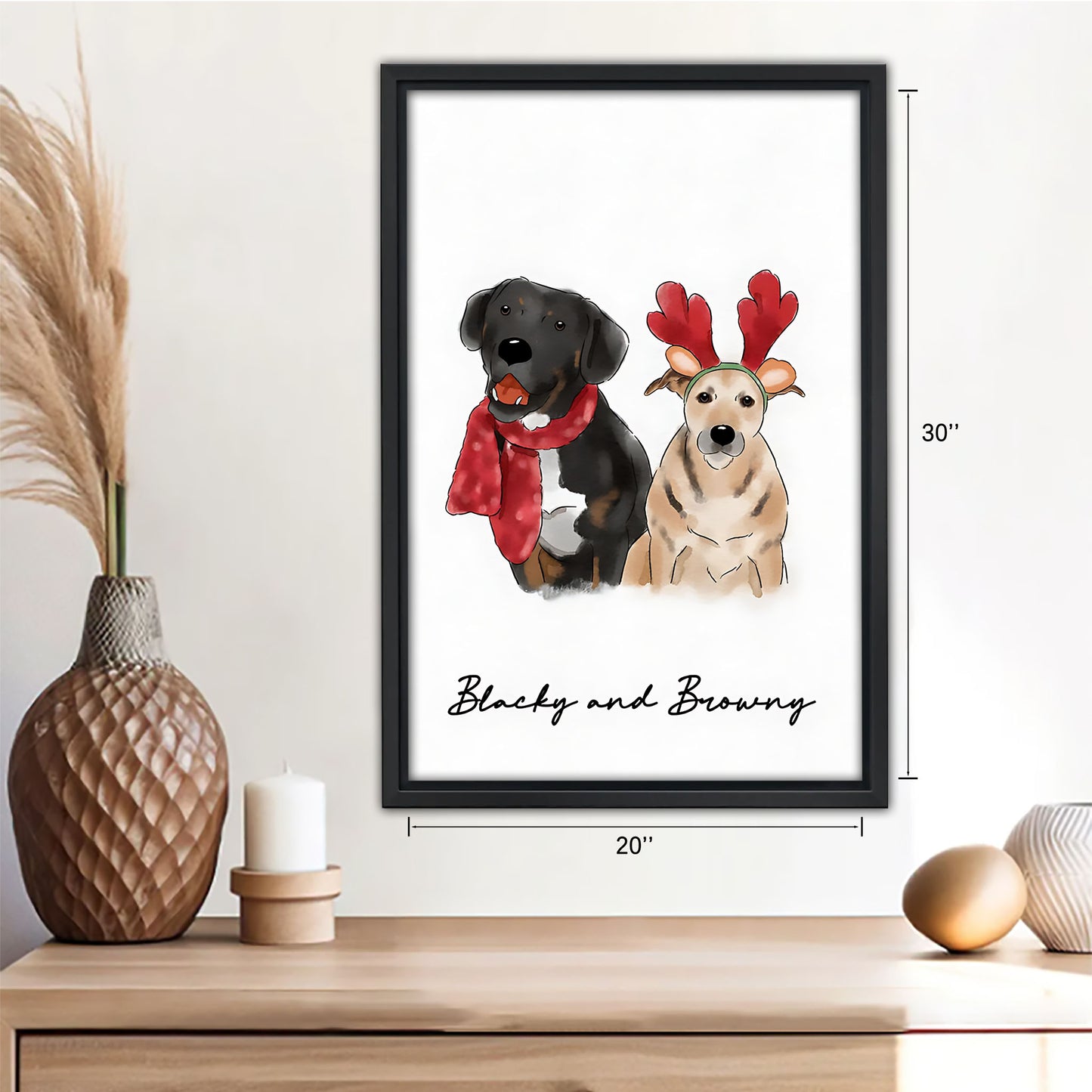 Funny Dog Art - Canvas Wall Art - Abstract Funny Living Room Decor| Liberty Signs #SZ134