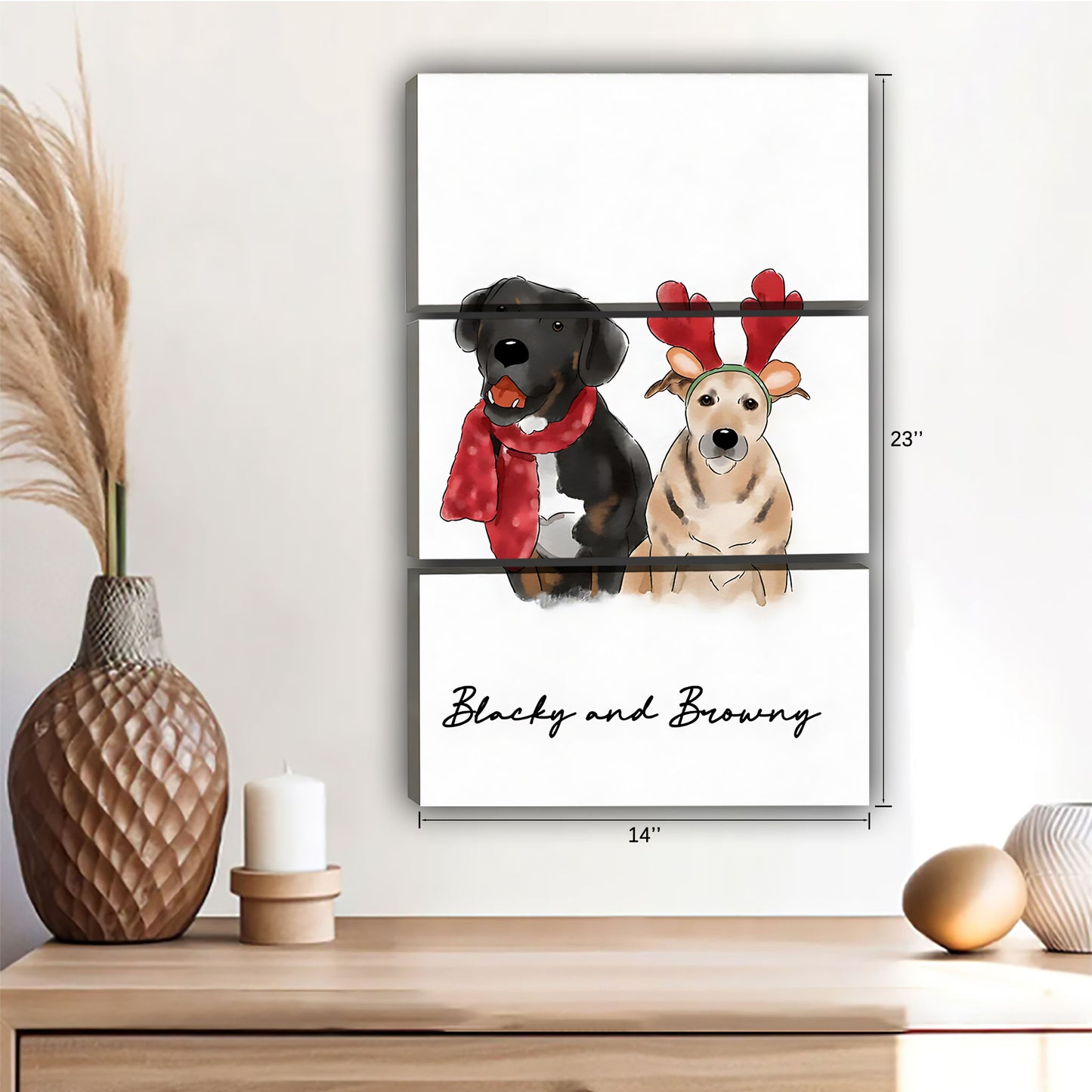 Funny Dog Art - Canvas Wall Art - Abstract Funny Living Room Decor| Liberty Signs #SZ134