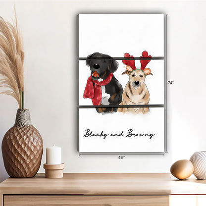 Funny Dog Art - Canvas Wall Art - Abstract Funny Living Room Decor| Liberty Signs #SZ134