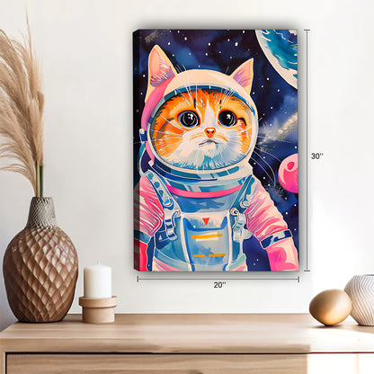 Funny Cat Art - Canvas Wall Art - Abstract Funny Living Room Decor| Liberty Signs #SZ137