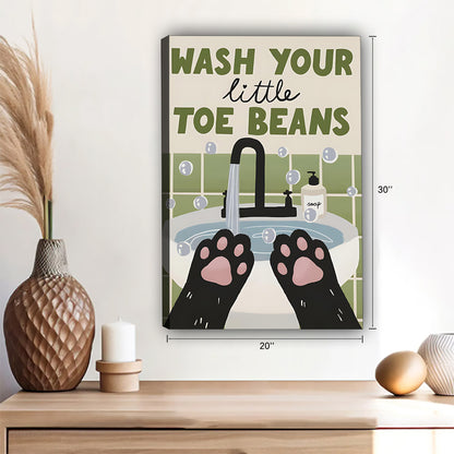 Funny Cat Art - Canvas Wall Art - Abstract Funny Living Room Decor| Liberty Signs #SZ138