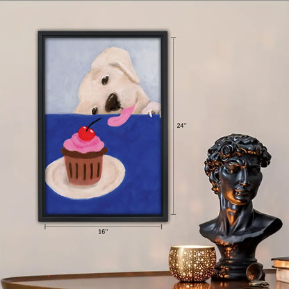 Funny Dog Art - Canvas Wall Art - Abstract Funny Living Room Decor| Liberty Signs #SZ151
