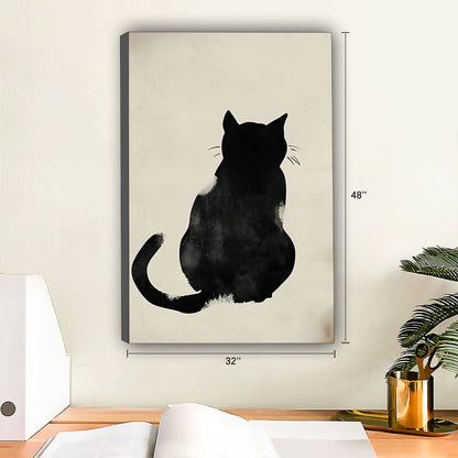Funny Cat Art - Canvas Wall Art - Abstract Funny Living Room Decor| Liberty Signs #SZ168