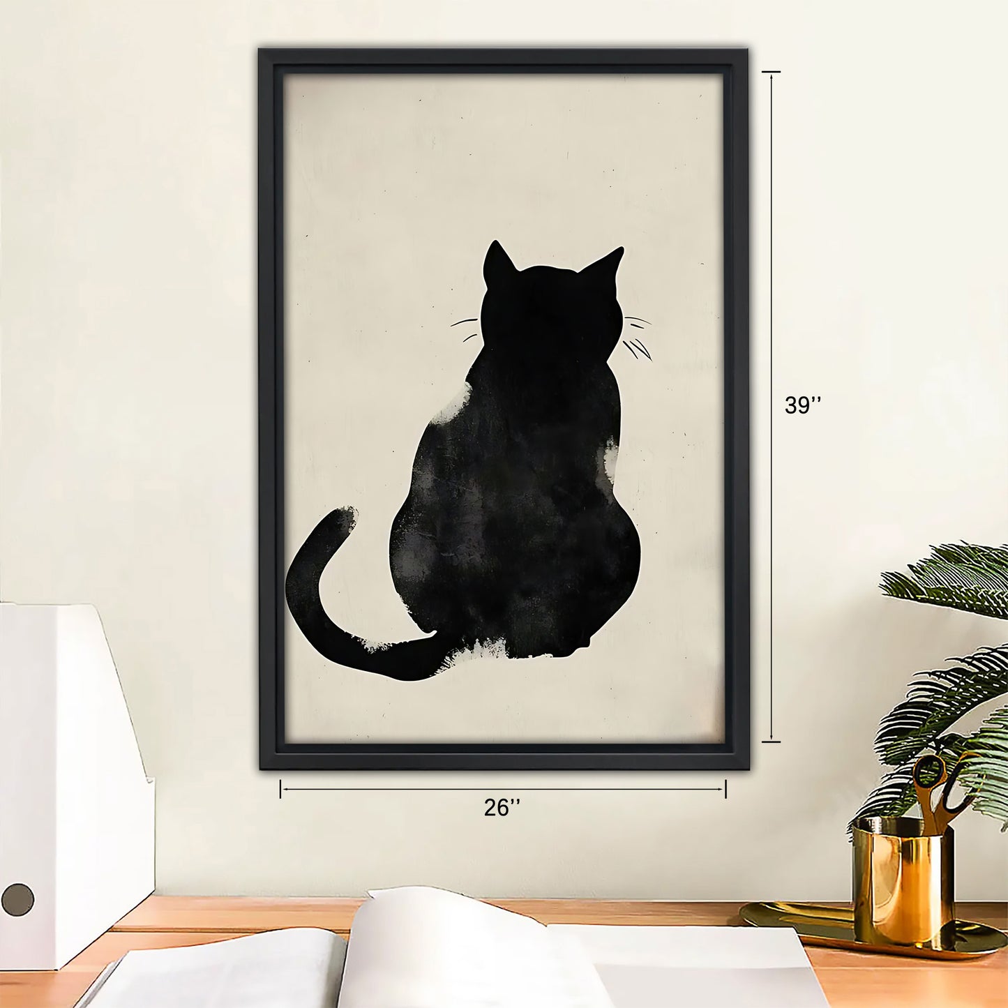 Funny Cat Art - Canvas Wall Art - Abstract Funny Living Room Decor| Liberty Signs #SZ168