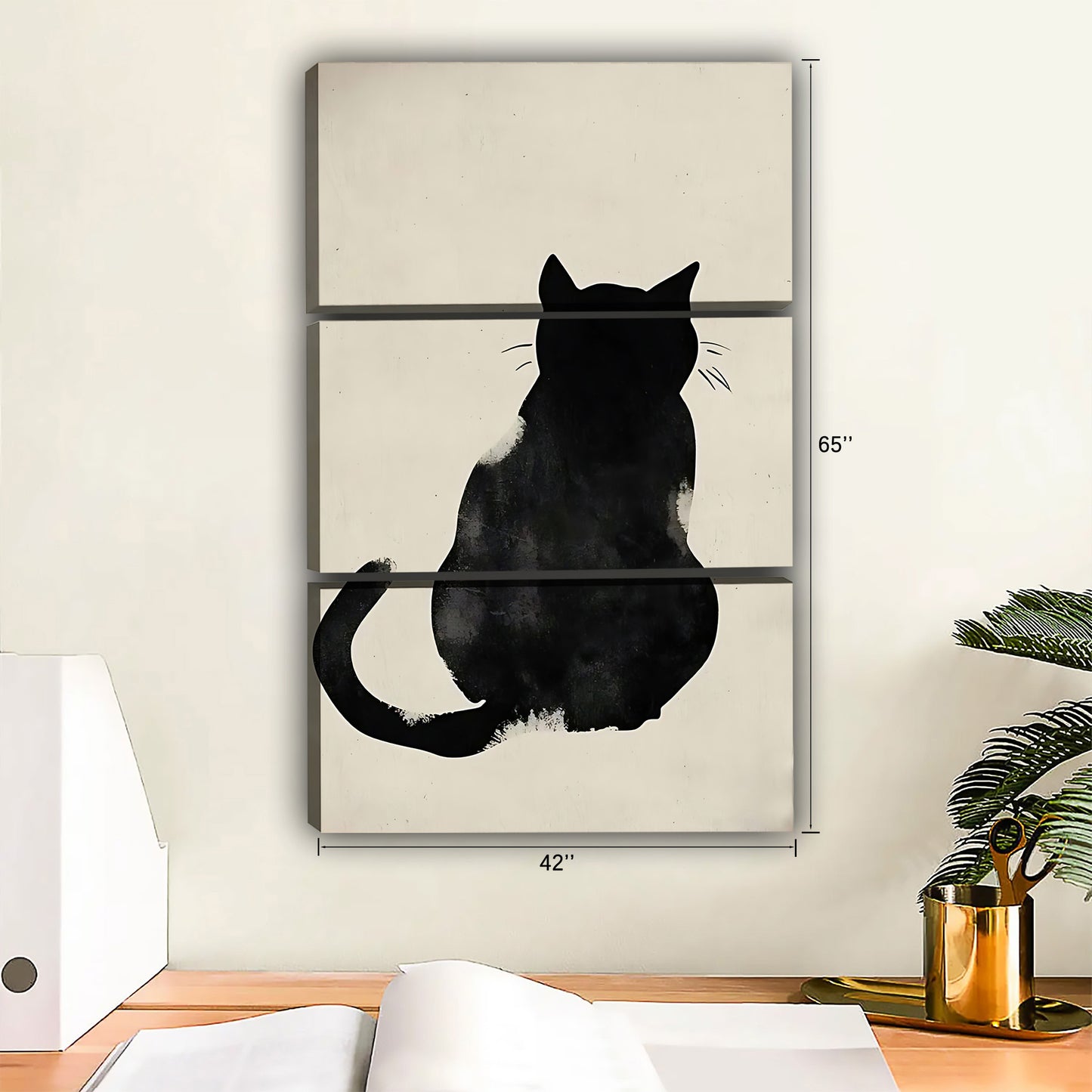 Funny Cat Art - Canvas Wall Art - Abstract Funny Living Room Decor| Liberty Signs #SZ168