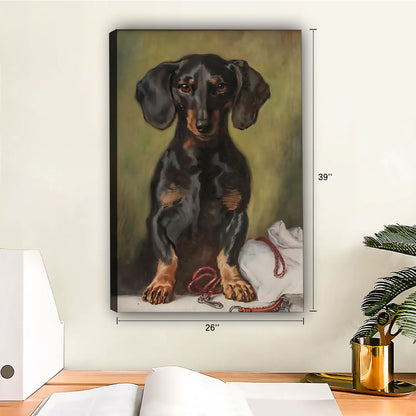 Funny Dog Art - Canvas Wall Art - Abstract Funny Living Room Decor| Liberty Signs #SZ169