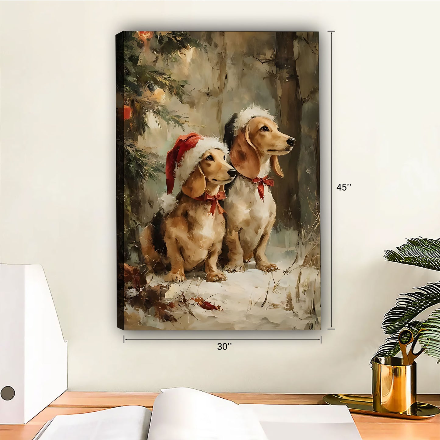 Funny Dog Art - Canvas Wall Art - Abstract Funny Living Room Decor| Liberty Signs #SZ180