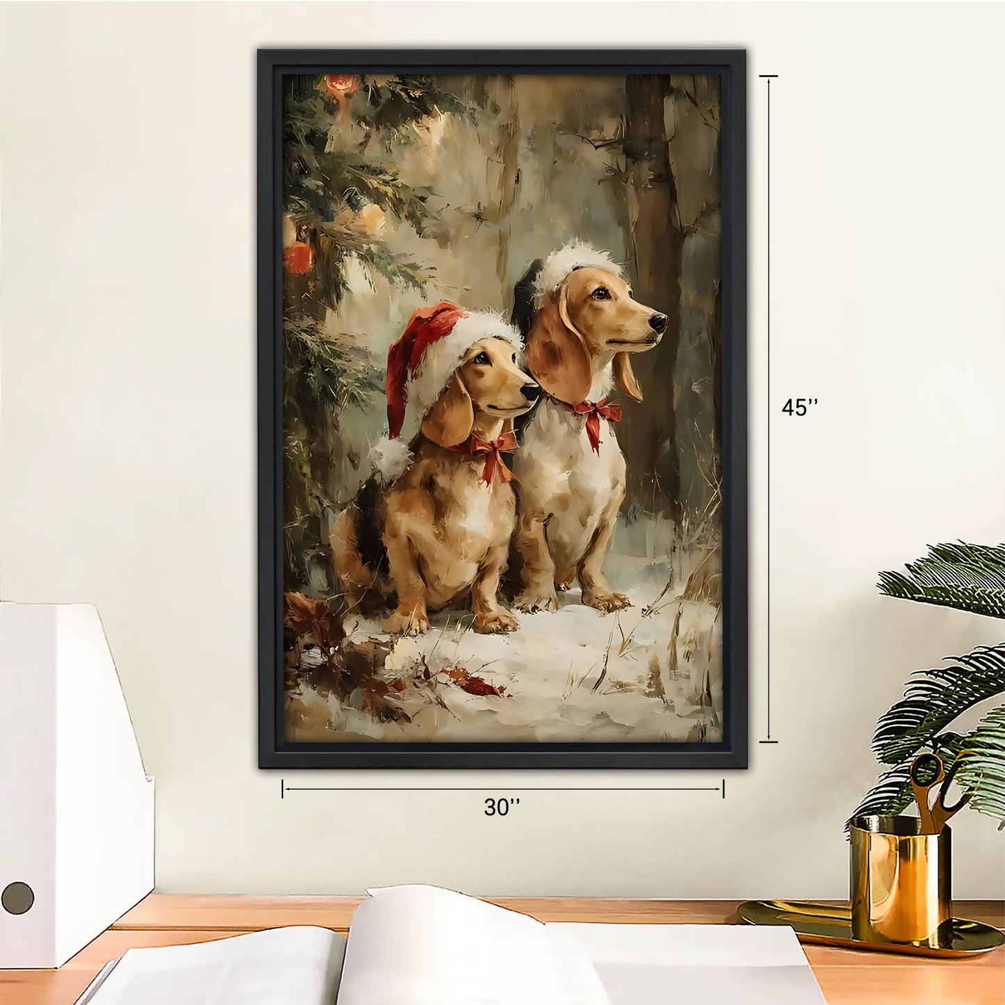 Funny Dog Art - Canvas Wall Art - Abstract Funny Living Room Decor| Liberty Signs #SZ180
