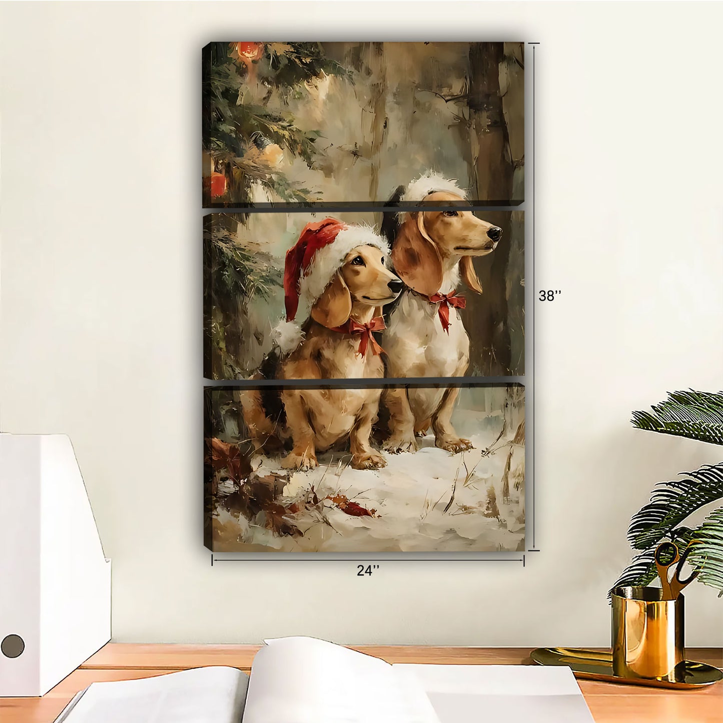 Funny Dog Art - Canvas Wall Art - Abstract Funny Living Room Decor| Liberty Signs #SZ180