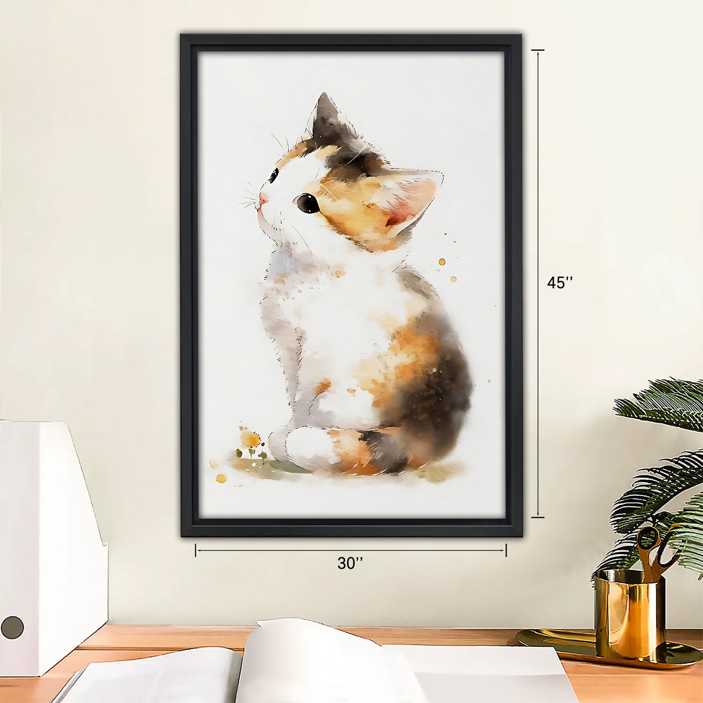Funny Cat Art - Canvas Wall Art - Abstract Funny Living Room Decor| Liberty Signs #SZ183