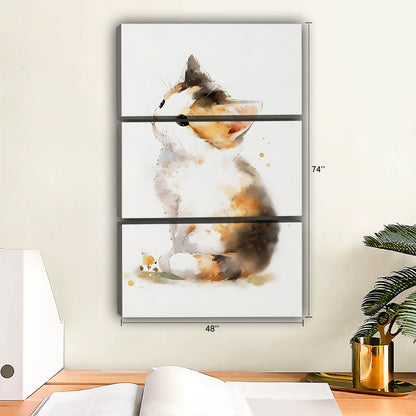 Funny Cat Art - Canvas Wall Art - Abstract Funny Living Room Decor| Liberty Signs #SZ183