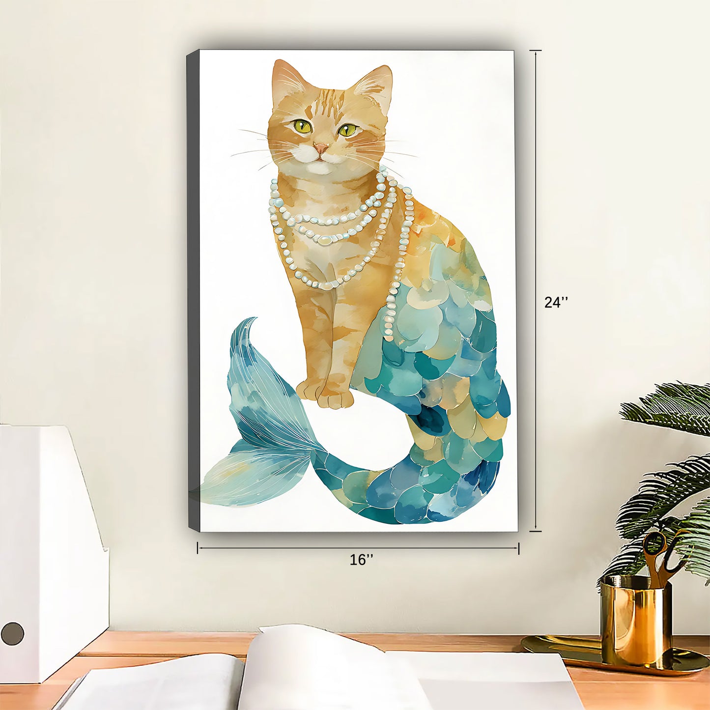 Funny Cat Art - Canvas Wall Art - Abstract Funny Living Room Decor| Liberty Signs #SZ184