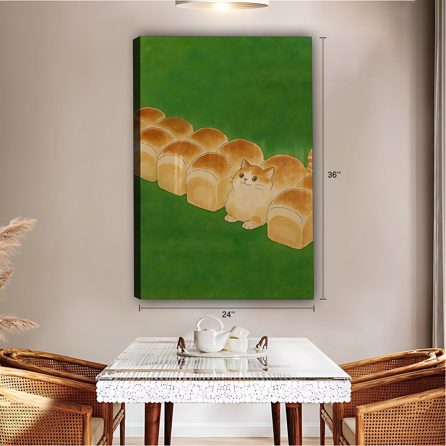 Funny Cat Art - Canvas Wall Art - Abstract Funny Living Room Decor| Liberty Signs #SZ187