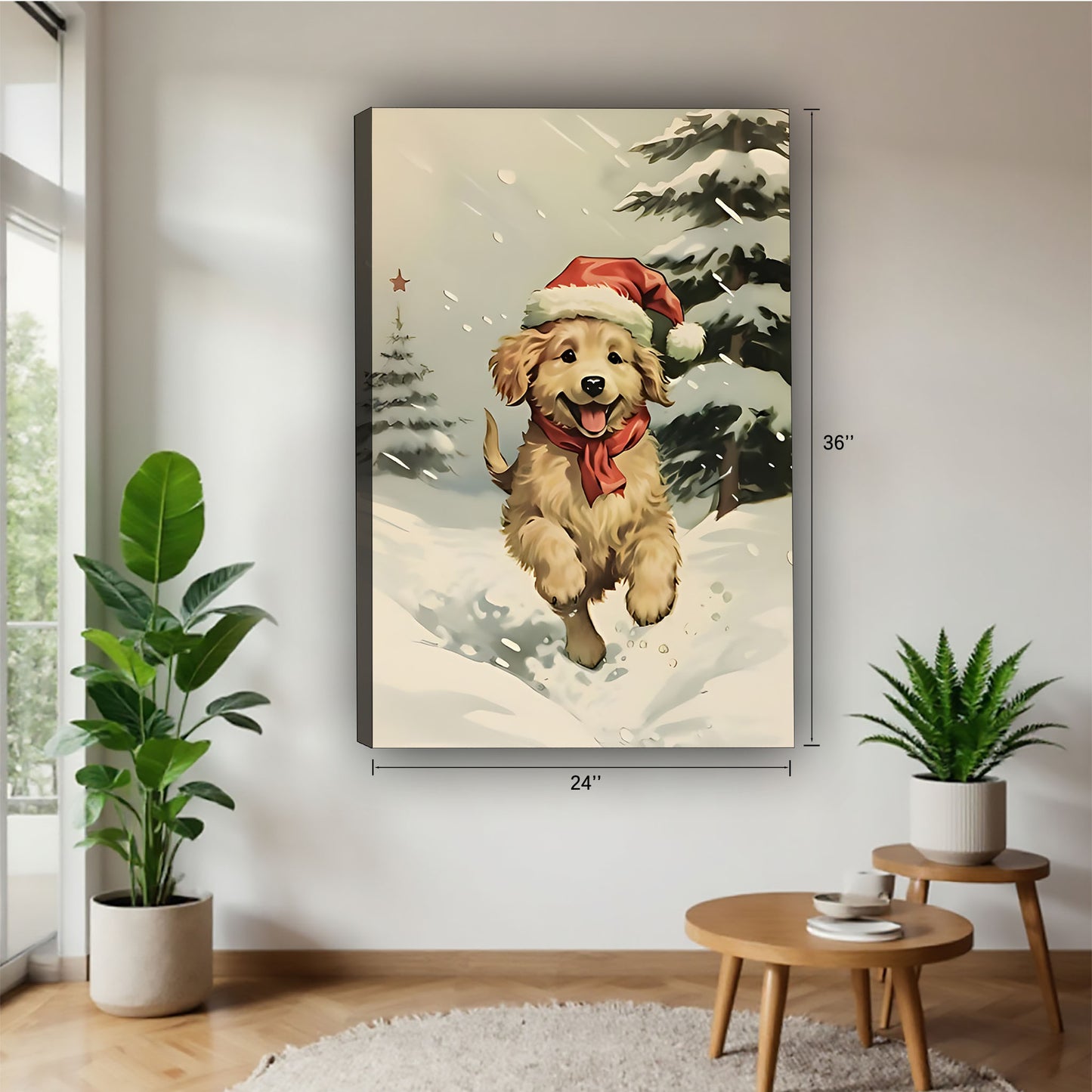 Funny Dog Art - Canvas Wall Art - Abstract Funny Living Room Decor| Liberty Signs #SZ192