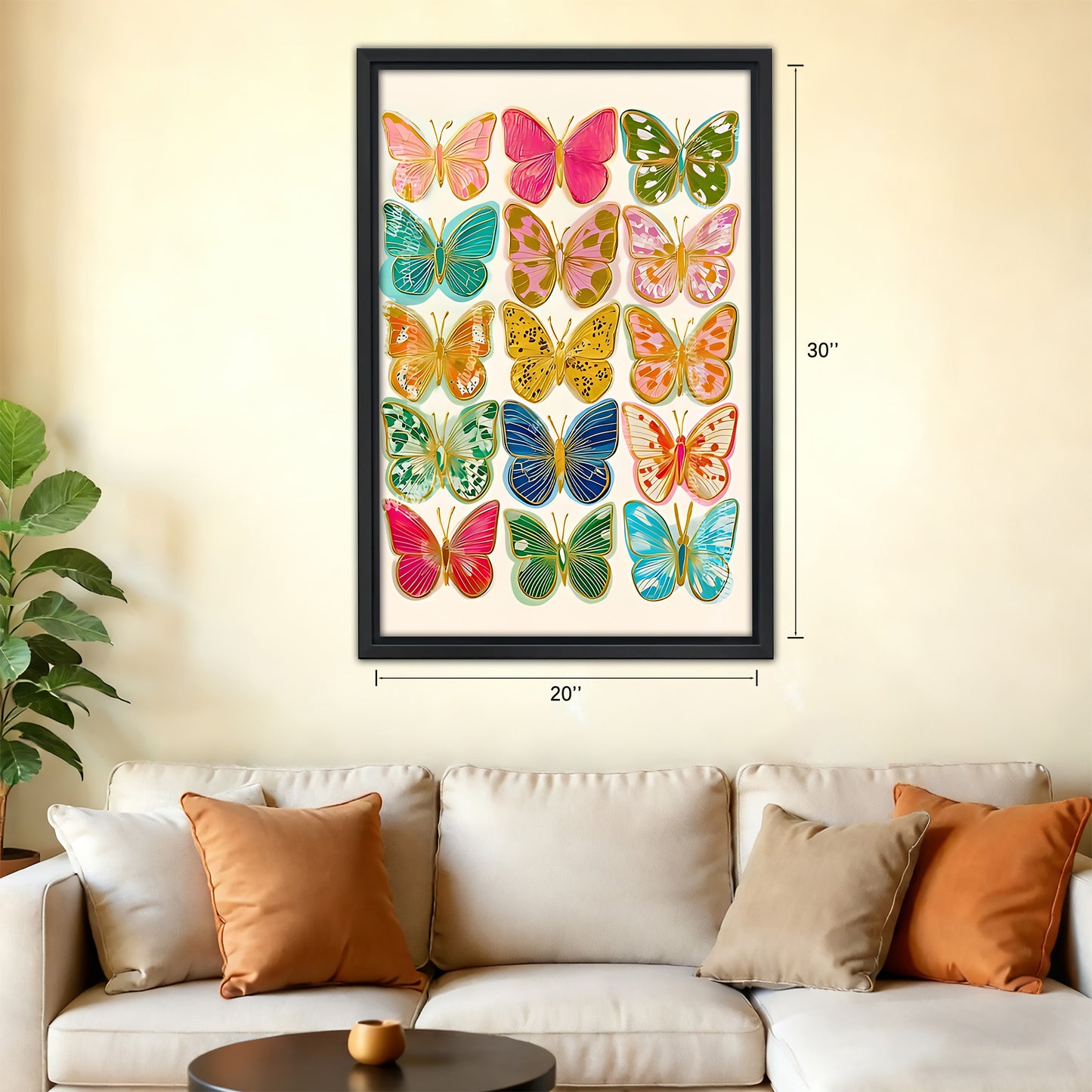 Neutral Abstract Framed Wall Art – Minimalist Line Art for Office or Studio | Liberty Signs #SZ202