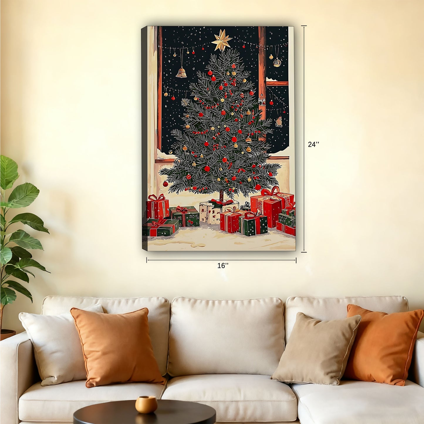 Christmas Wall Art – Festive Canvas Decor for Holiday Homes | Liberty Signs #SZ204
