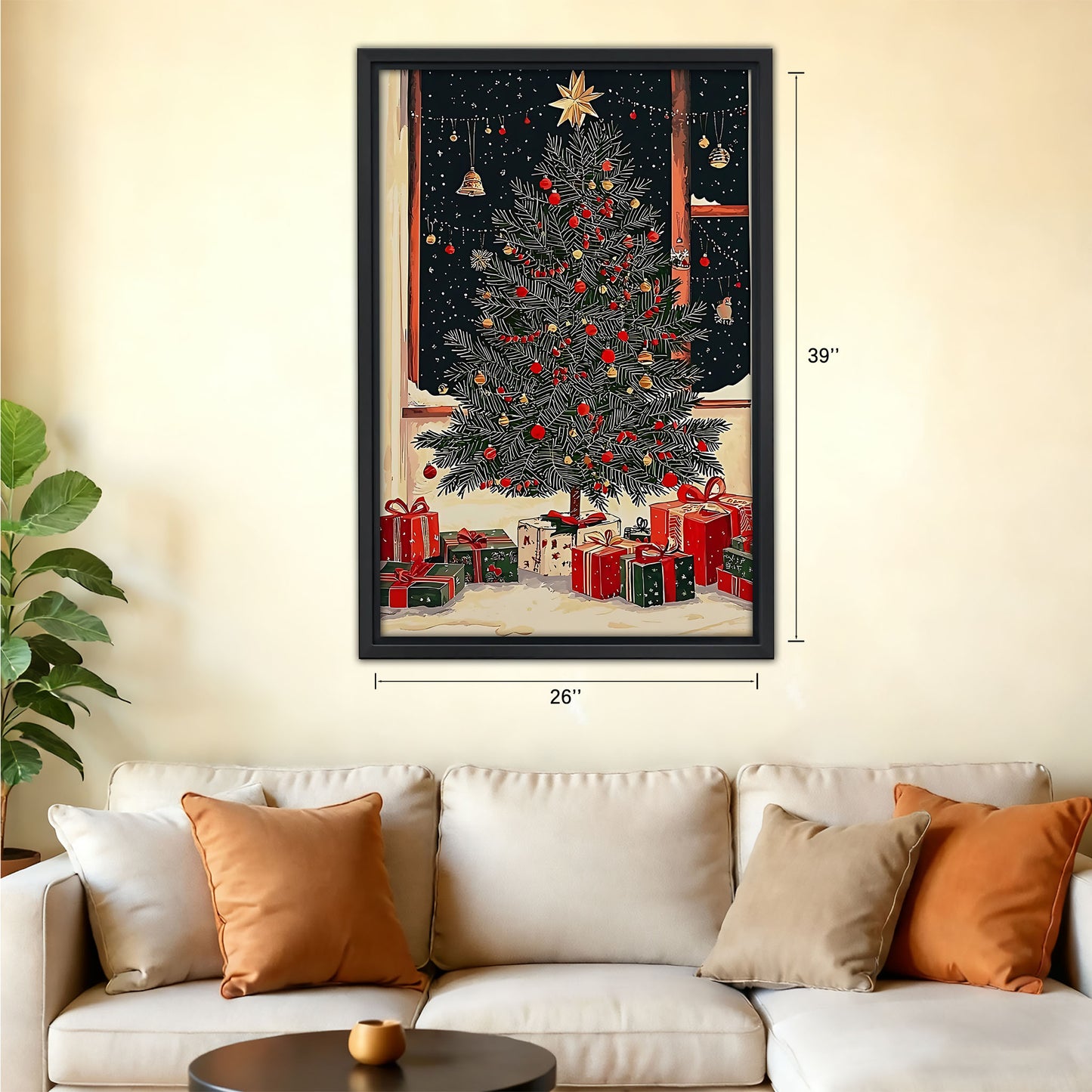 Christmas Wall Art – Festive Canvas Decor for Holiday Homes | Liberty Signs #SZ204