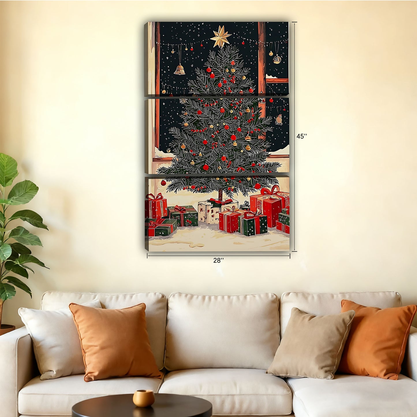 Christmas Wall Art – Festive Canvas Decor for Holiday Homes | Liberty Signs #SZ204