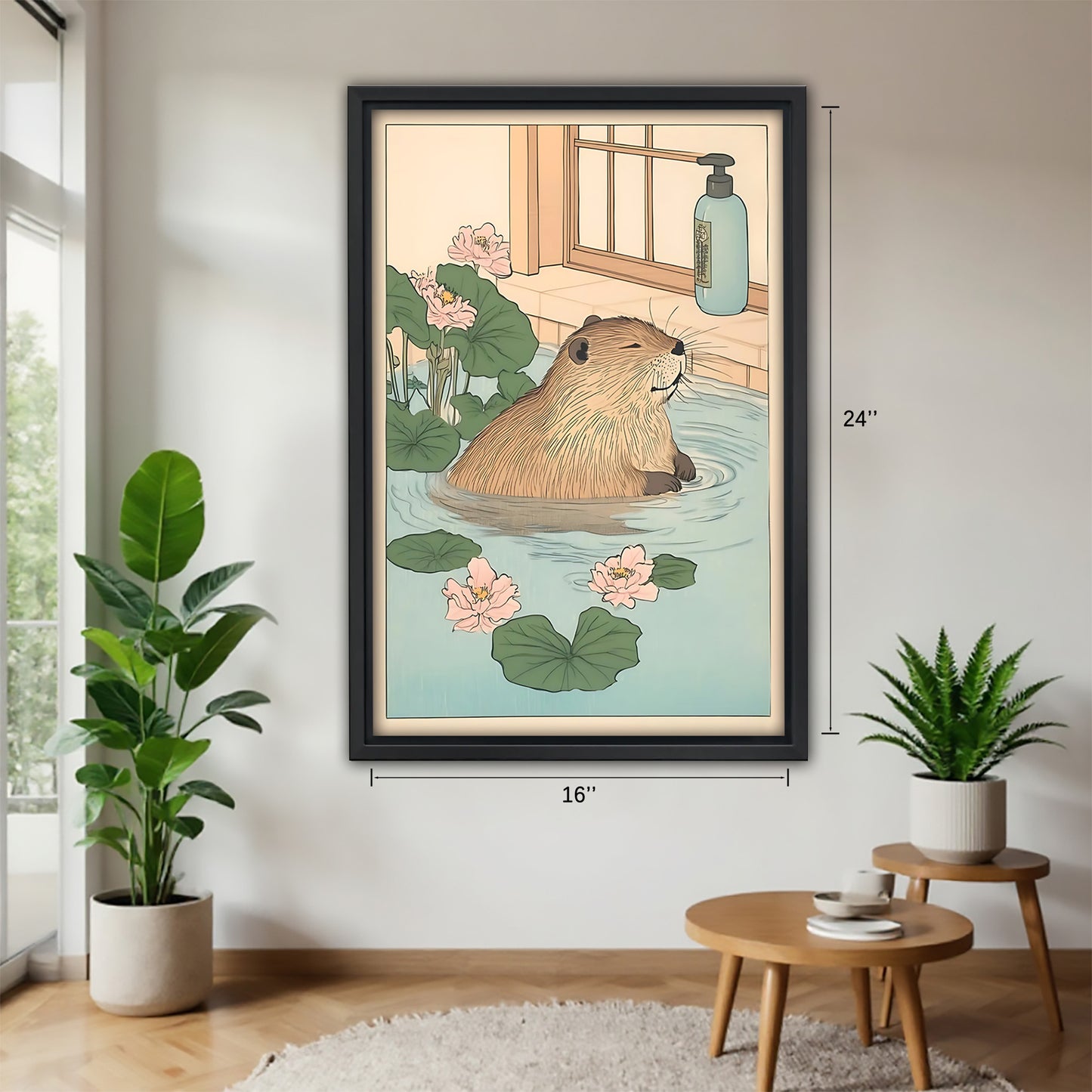 Neutral Abstract Framed Wall Art – Minimalist Line Art for Office or Studio | Liberty Signs #SZ211