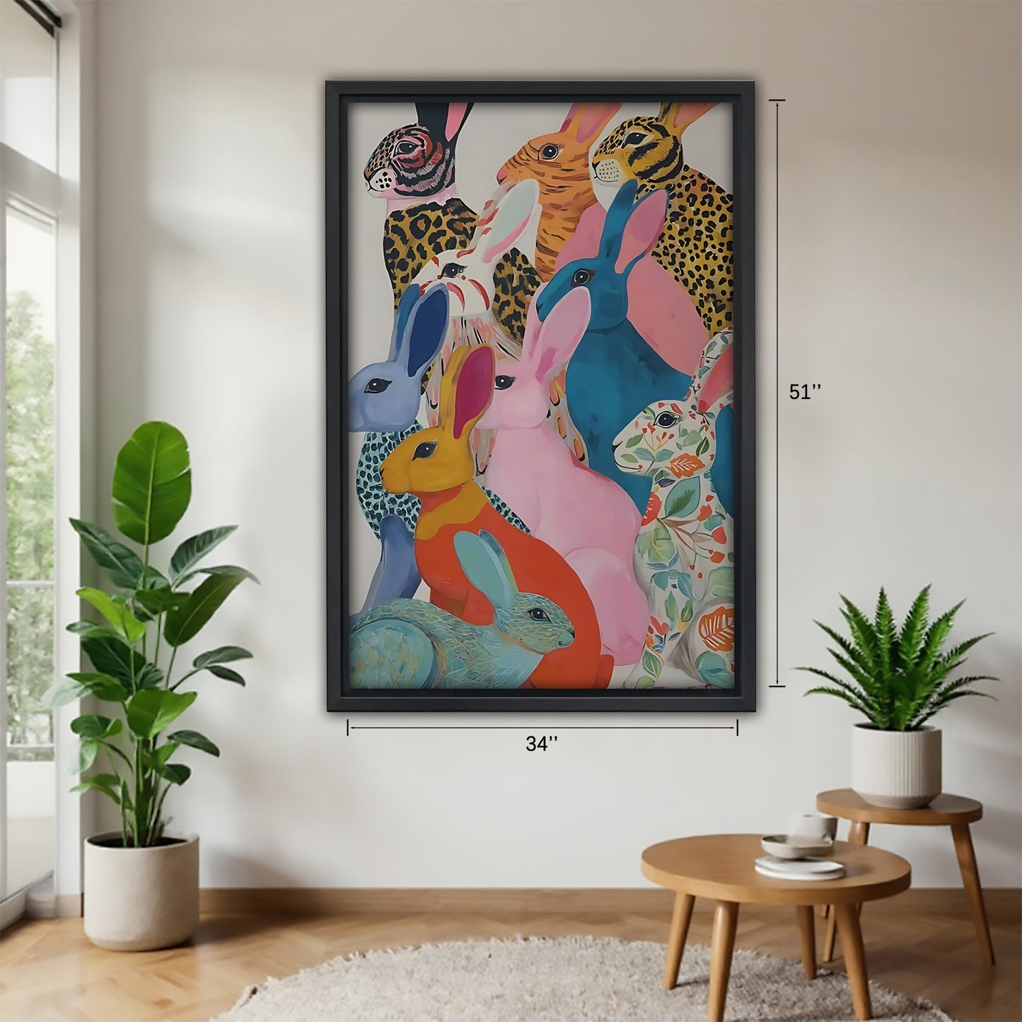 Neutral Abstract Framed Wall Art – Minimalist Line Art for Office or Studio | Liberty Signs #SZ212