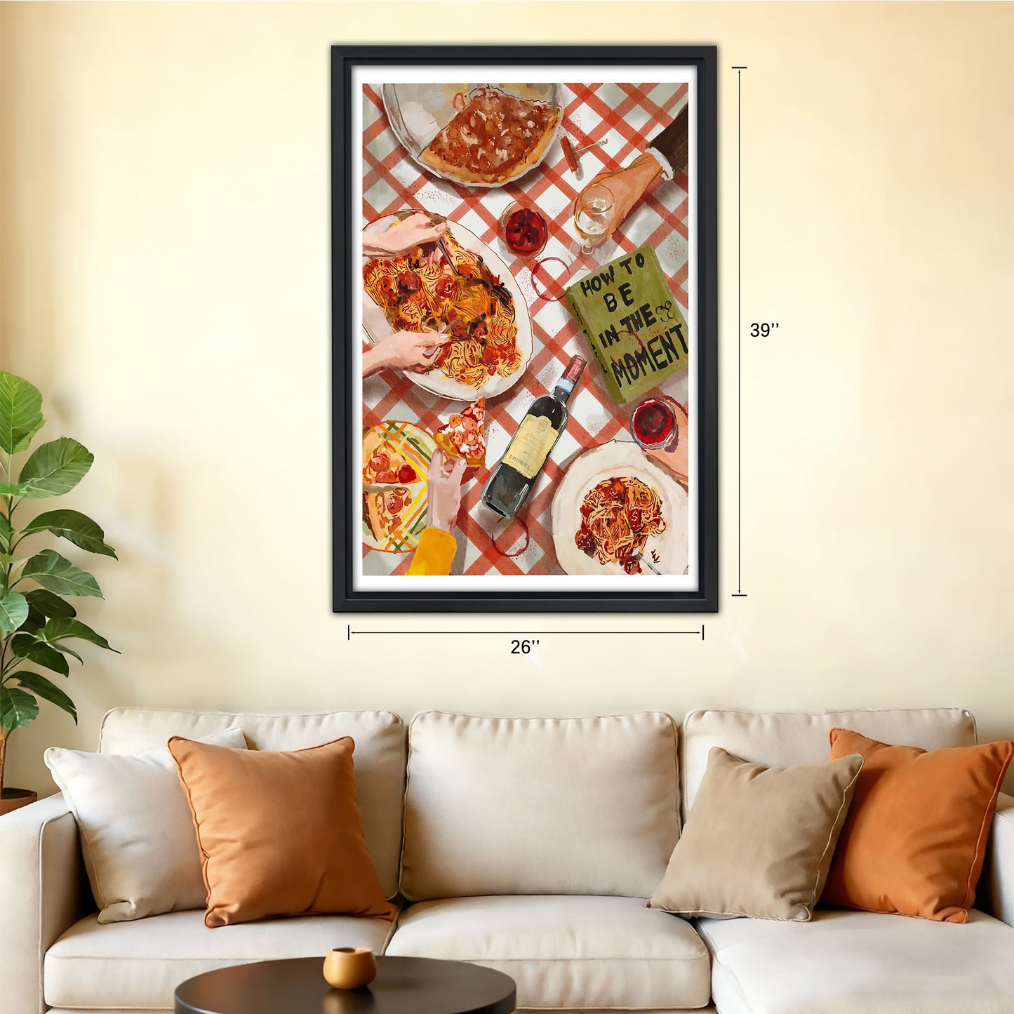 Neutral Abstract Framed Wall Art – Minimalist Line Art for Office or Studio | Liberty Signs #SZ217