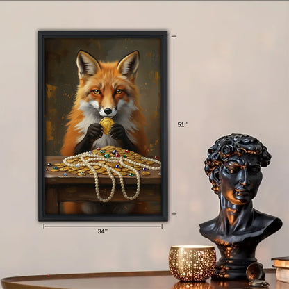 Funny Cat Art - Canvas Wall Art - Abstract Funny Living Room Decor| Liberty Signs #SZ223