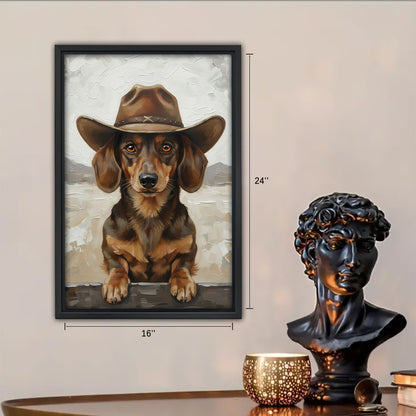 Funny Dog Art - Canvas Wall Art - Abstract Funny Living Room Decor| Liberty Signs #SZ224