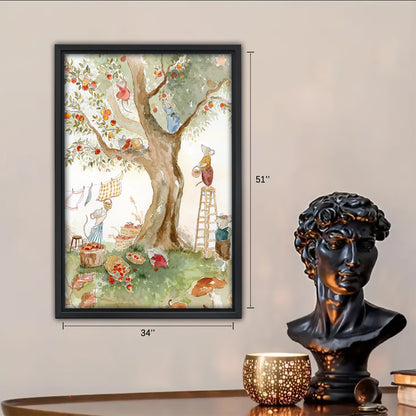 Neutral Abstract Framed Wall Art – Minimalist Line Art for Office or Studio | Liberty Signs #SZ228