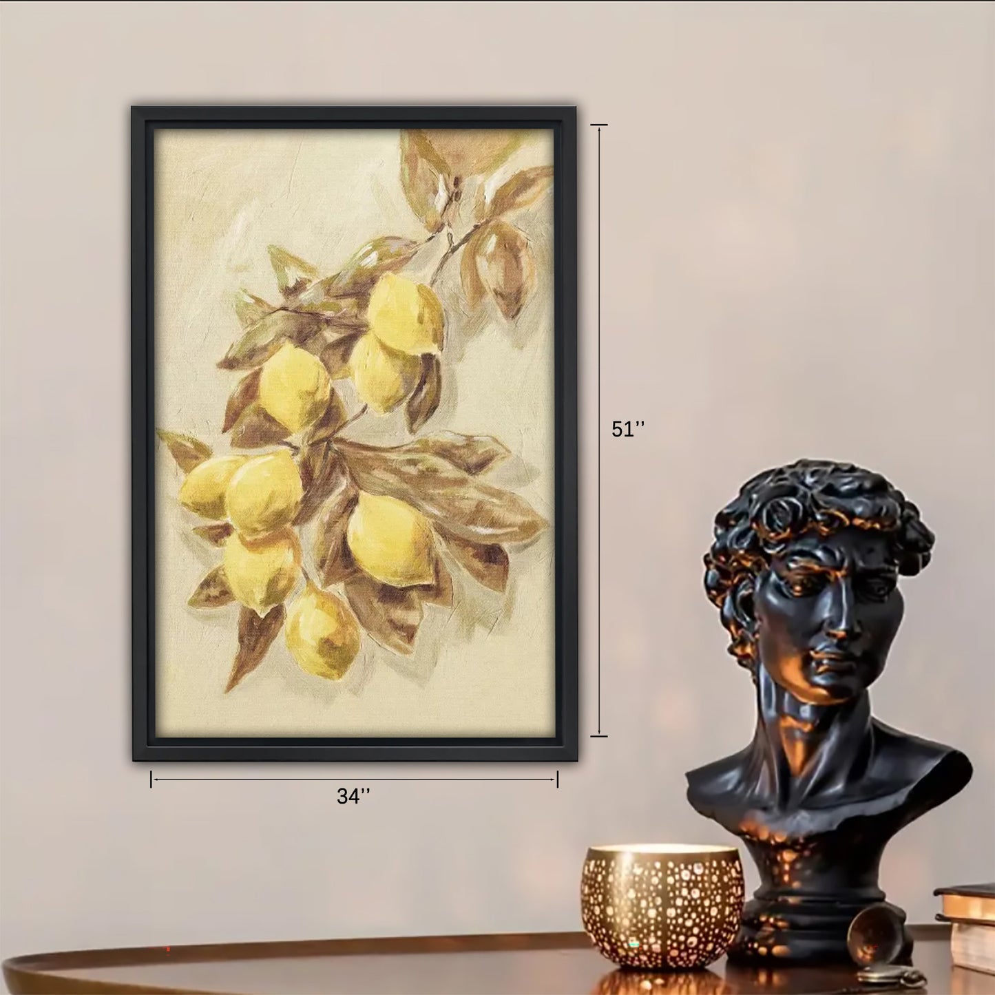 Neutral Abstract Framed Wall Art – Minimalist Line Art for Office or Studio | Liberty Signs #SZ229