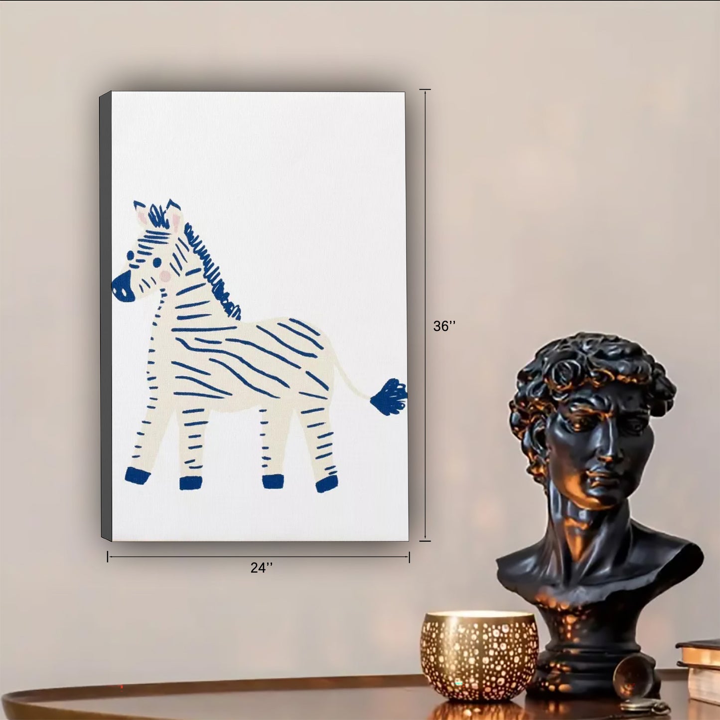 Neutral Abstract Framed Wall Art – Minimalist Line Art for Office or Studio | Liberty Signs #SZ230