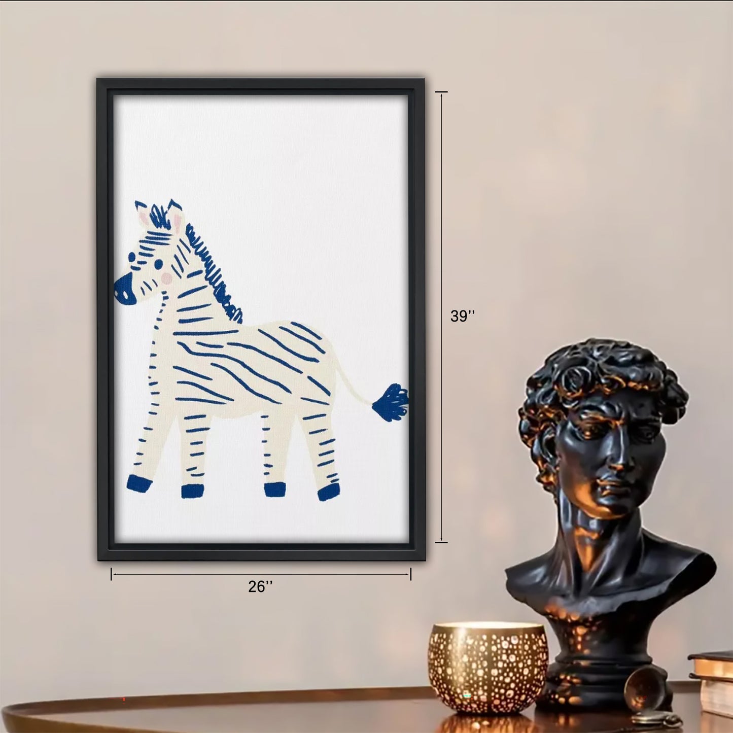 Neutral Abstract Framed Wall Art – Minimalist Line Art for Office or Studio | Liberty Signs #SZ230