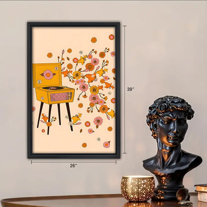 Neutral Abstract Framed Wall Art – Minimalist Line Art for Office or Studio | Liberty Signs #SZ234