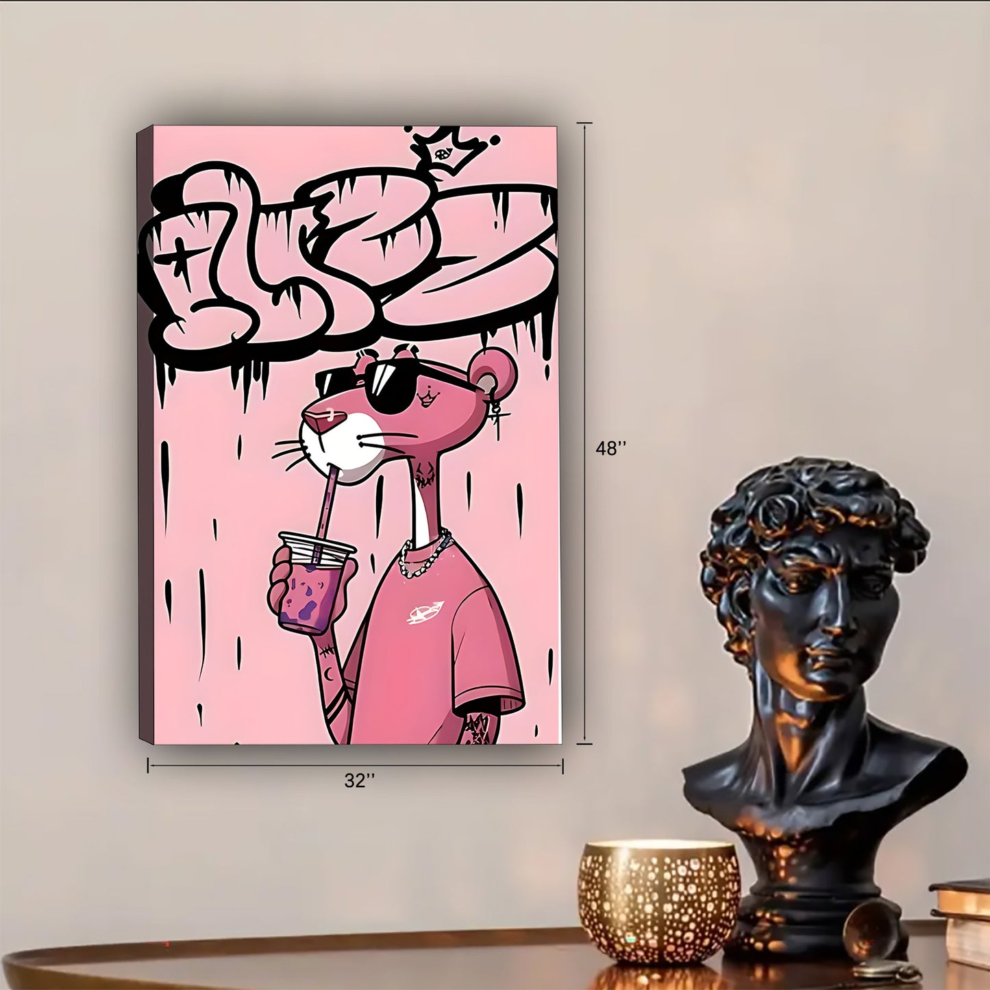 Neutral Abstract Framed Wall Art – Minimalist Line Art for Office or Studio | Liberty Signs #SZ235