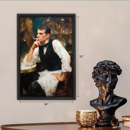 Neutral Abstract Framed Wall Art – Minimalist Line Art for Office or Studio | Liberty Signs #SZ240