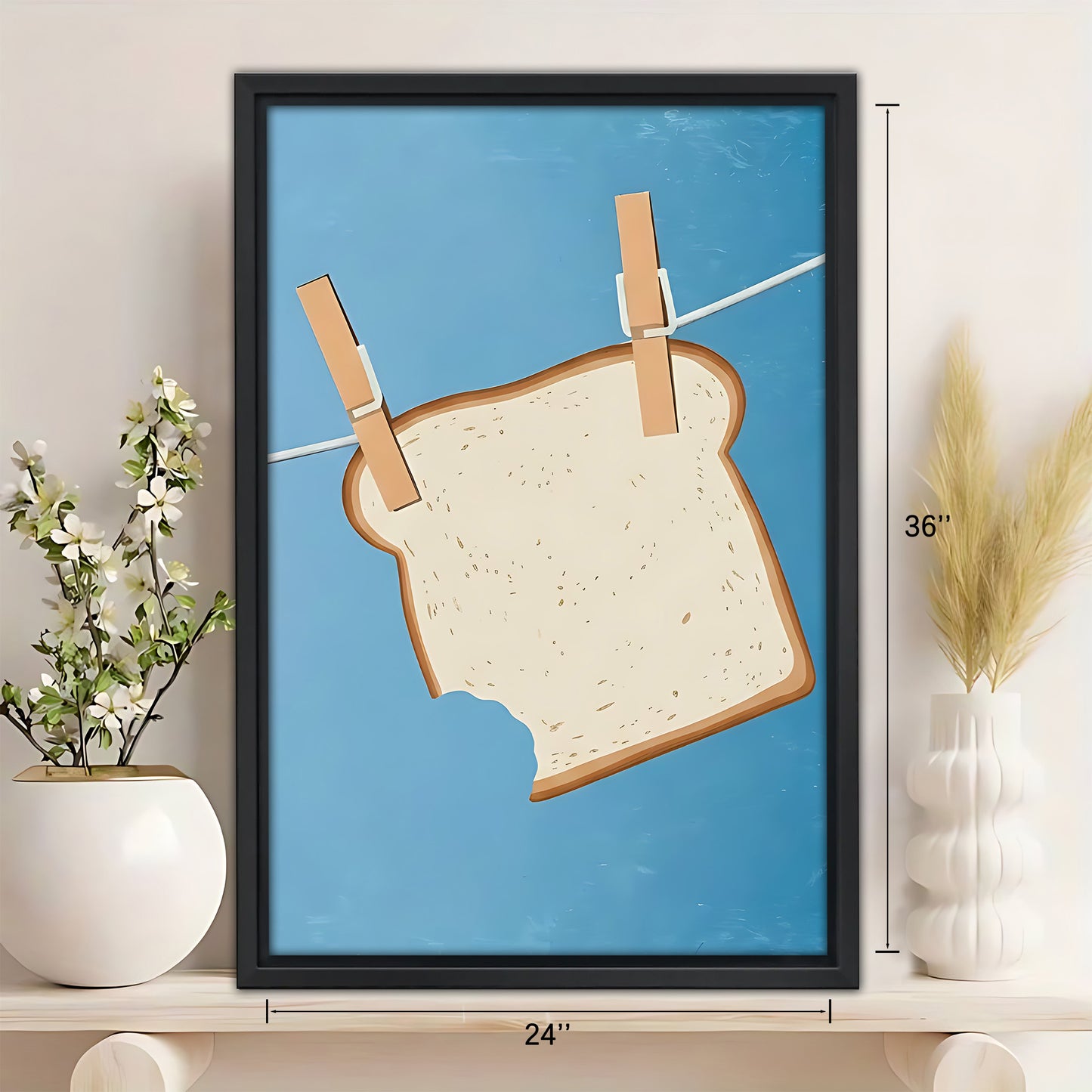 Neutral Abstract Framed Wall Art – Minimalist Line Art for Office or Studio | Liberty Signs #SZ250