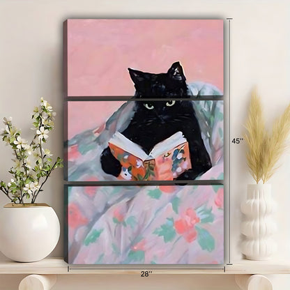 Funny Cat Art - Canvas Wall Art - Abstract Funny Living Room Decor| Liberty Signs #SZ252