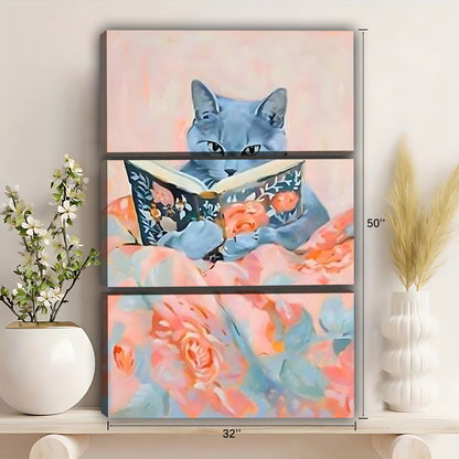 Funny Cat Art - Canvas Wall Art - Abstract Funny Living Room Decor| Liberty Signs #SZ254
