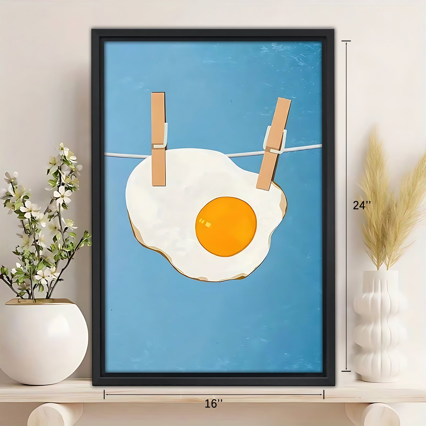 Neutral Abstract Framed Wall Art – Minimalist Line Art for Office or Studio | Liberty Signs #SZ256