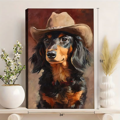 Funny Dog Art - Canvas Wall Art - Abstract Funny Living Room Decor| Liberty Signs #SZ258