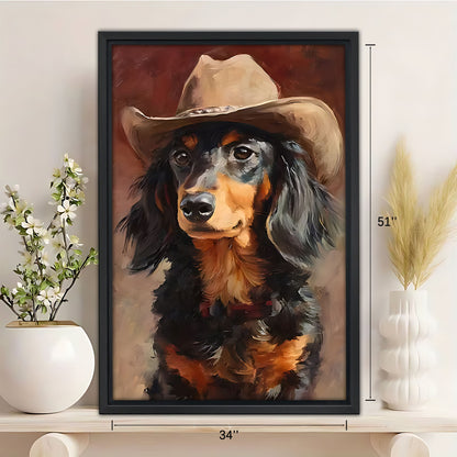 Funny Dog Art - Canvas Wall Art - Abstract Funny Living Room Decor| Liberty Signs #SZ258